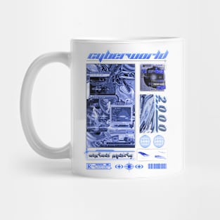 Cybercore World Y2K Design Mug